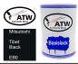 Preview: Mitsubishi, Tibet Black, EB0: 500ml Lackdose, von ATW Autoteile West.